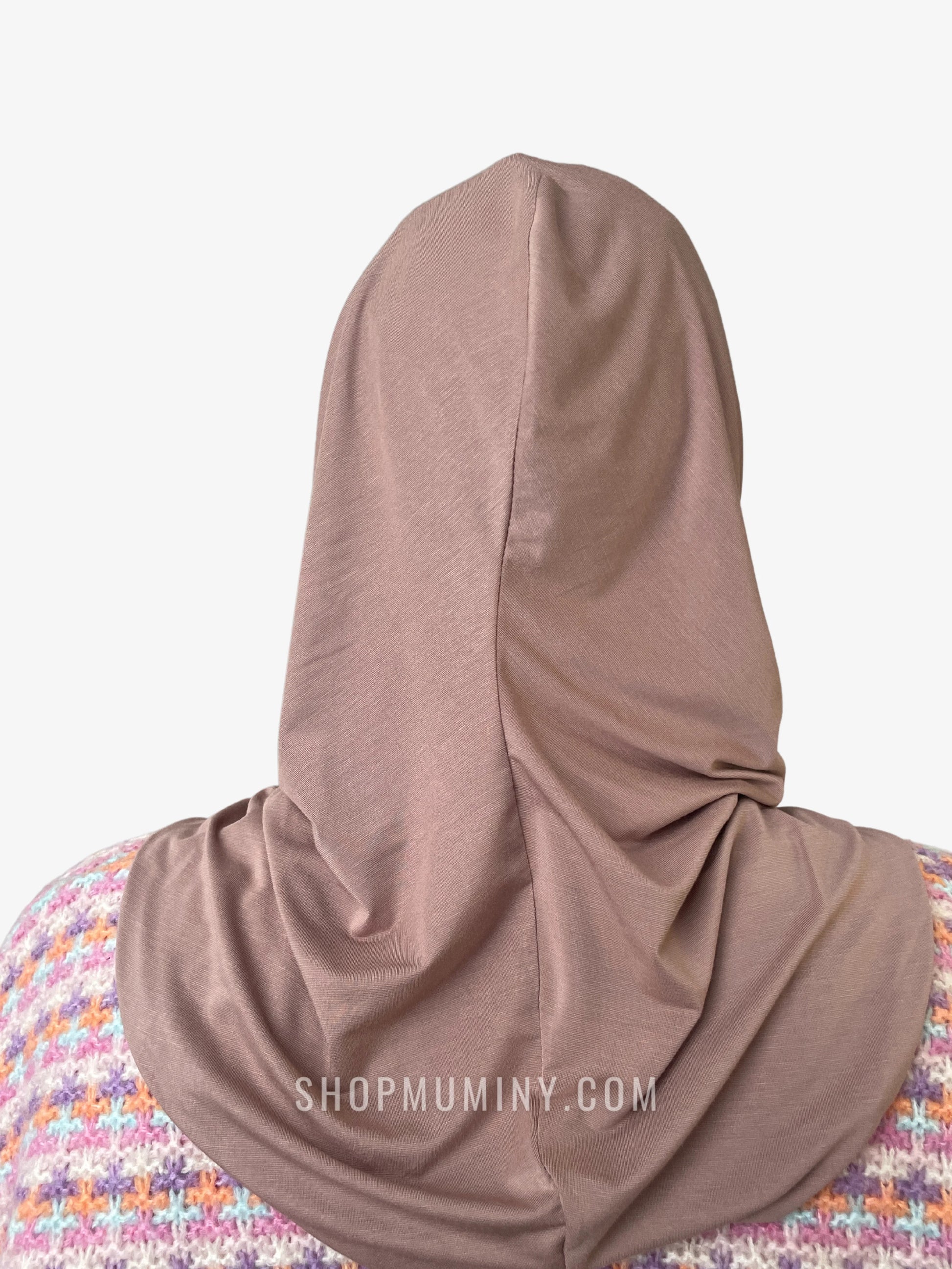 One-Piece Instant Jersey Hijab: Camel Beige - Handmade One-Piece Instant Jersey Hijab from Muminy