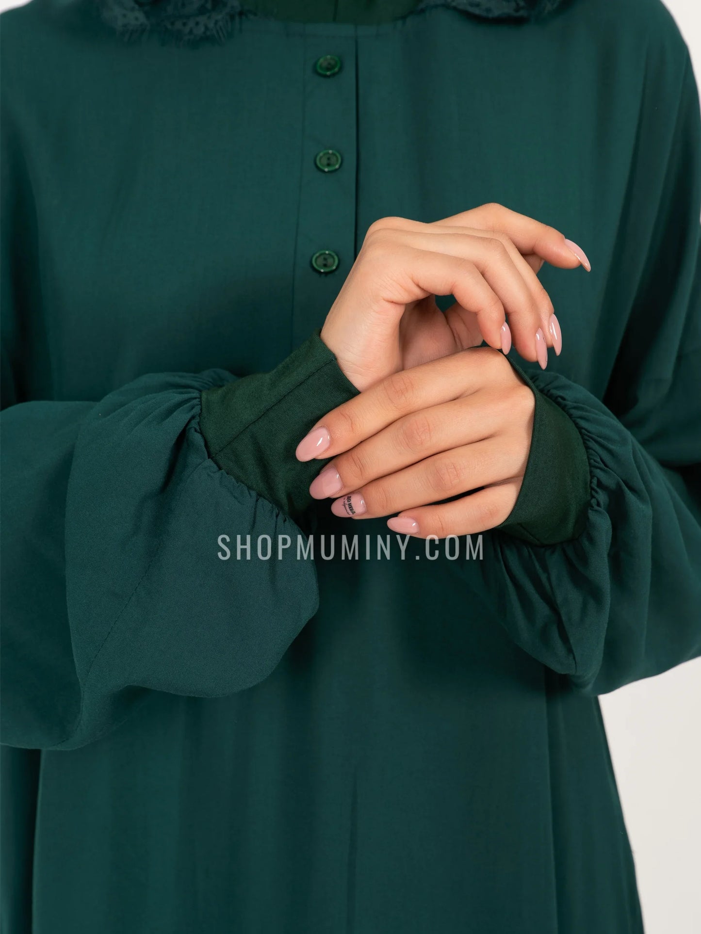 Emerald Green Hooded One-Piece Prayer Dress, Prayer Clothes, Prayer ...